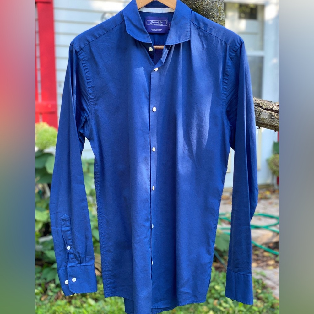 Scotch & Soda Royal Blue Button Down Shirt
